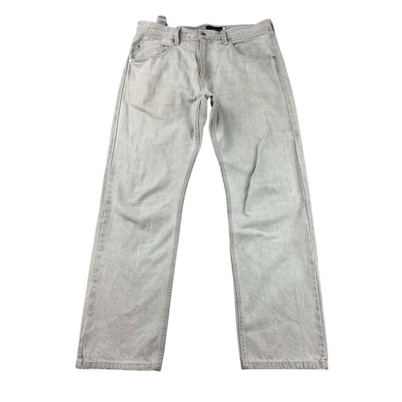 Levi's SilverTab Jeans Men W32 L30 Gray Straight 100% Cotton Zip Fly Five Pocket - Picture 1 of 12